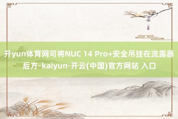 开yun体育网可将NUC 14 Pro+安全吊挂在流露器后方-kaiyun·开云(中国)官方网站 入口