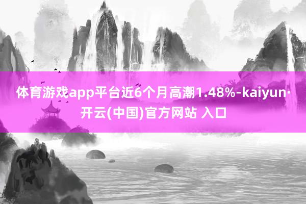 体育游戏app平台近6个月高潮1.48%-kaiyun·开云(中国)官方网站 入口